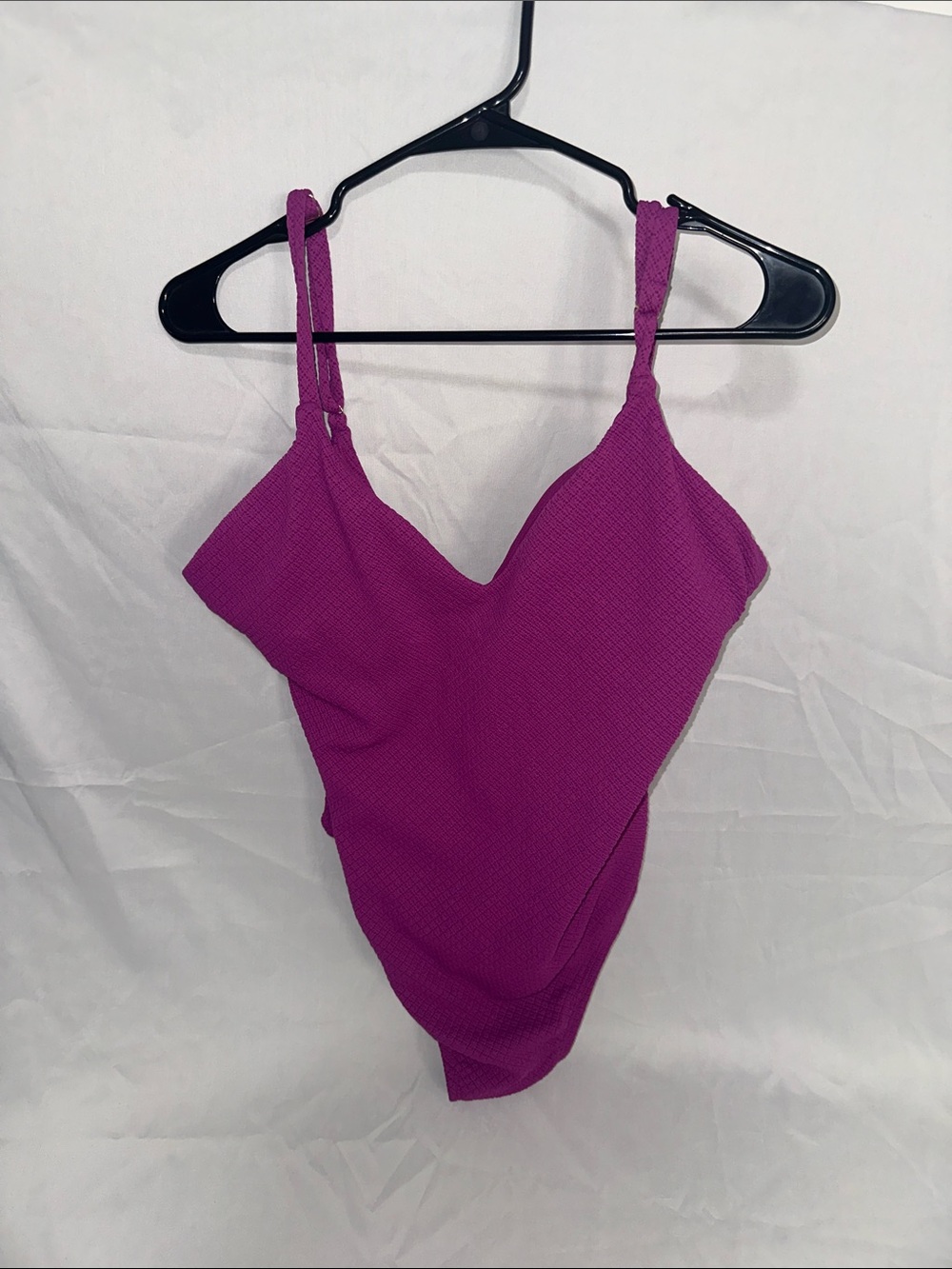 Shade & Shore Vibrant Magenta One-Piece Swim Bodysuit
